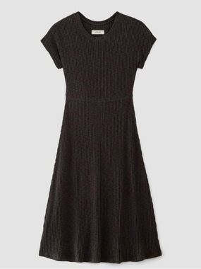 Everlane The Rib-Knit Cap-Sleeve Midi Dress